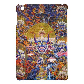 Cool oriental tibetan thangka tattoo art god cover for the iPad mini