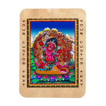 Cool oriental tibetan thangka tattoo Hayagriva Flexible Magnets