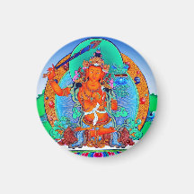 Cool oriental tibetan thangka tattoo Manjusri Refrigerator Magnets