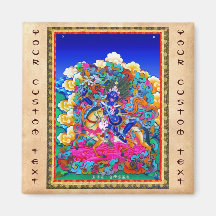 Cool oriental tibetan thangka tattoo Palden Lhamo Fridge Magnet