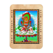 Cool oriental tibetan thangka tattoo Vaishravana Flexible Magnets