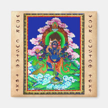 Cool oriental tibetan thangka Ucchusma tattoo Refrigerator Magnet