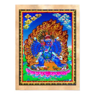 Cool oriental tibetan thangka Yamantaka tattoo Poster