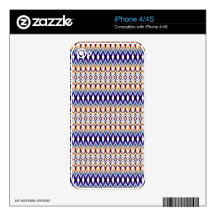 Cool oriental tribal abstract native pattern decals for the iPhone 4