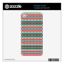 Cool oriental tribal abstract native pattern decals for the iPhone 4