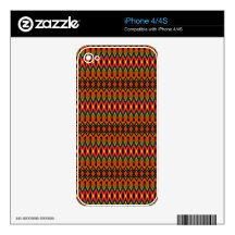 Cool oriental tribal abstract native pattern decals for the iPhone 4S