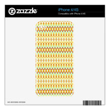 Cool oriental tribal abstract native pattern iPhone 4S decals