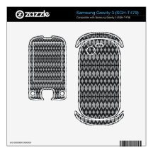 Cool oriental tribal abstract native pattern samsung gravity 3 skin