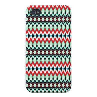 Cool oriental tribal abstract native pern iPhone 4/4S case