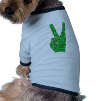 Cool peace sign pet clothing