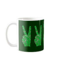 Cool peace sign coffee mug