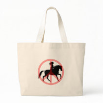 Cool peace symbol horse rider bags