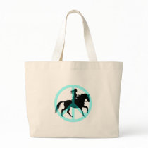 Cool peace symbol horse rider bags