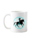 Cool peace symbol horse rider mugs