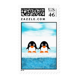 Cool Penguin Postage stamp