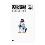 Cool Penguin Postage Stamp