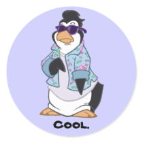 Cool Penguin Sticker by adrianropp Cool Penguin Sticker