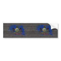 Cool Pennsylvanian flag design Bumper Sticker