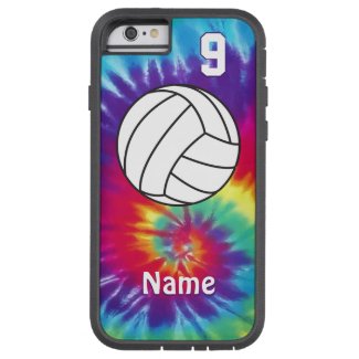 Cool Personalized Tie Dye Volleyball Phone Cases