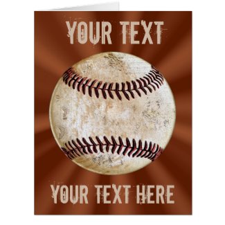 Cool Personalized Vintage Baseball Card YOUR TEXT Cards