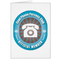 Cool Phone Persons Club cards by busybees Cool Phone Persons Club cards