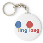 Cool Ping Pong Emblem Keychains