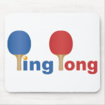 Cool Ping Pong Emblem Mousepad