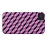 Cool Pink And Black Art Pattern iPhone Case iPhone 4 Case-Mate Case