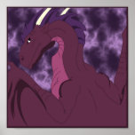 Cool Pink And Purple Dragon posters