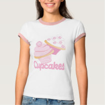 Cool Pink Candy Cupcakes t-shirts