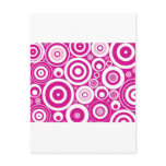 Cool Pink Circles Post Cards