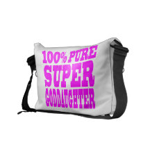 Cool Pink Gifts 4 Goddaughters : Super Goddaughter Courier Bags