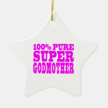Cool Pink Gifts 4 Godmothers : Super Godmother Christmas Ornament