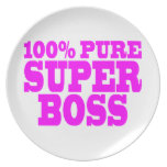 Cool Pink Gifts for Bosses : 100% Pure Super Boss Plate