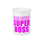 Cool Pink Gifts for Bosses : Super Boss Drink Pitchers