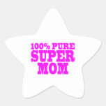 Cool Pink Gifts for Moms : Super Mom Star Stickers