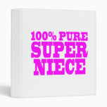 Cool Pink Gifts for Nieces : Super Niece Binders