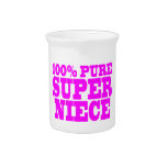 Cool Pink Gifts for Nieces : Super Niece Beverage Pitchers
