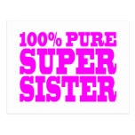Cool Pink Gifts for Sisters : Super Sister Postcard