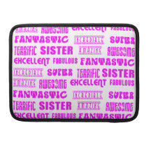 Cool Pink Modern Design 4 Sisters Positives Words MacBook Pro Sleeve