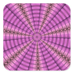 Cool Pink Purple Tunnel Fractal Pattern Gifts Stickers