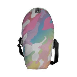 Cool Pink Rainbow Pastel Camo Commuter Bag