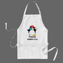 Cool Pirate Penguin aprons by ironydesign Cool Pirate Penguin aprons