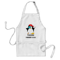 Cool Pirate Penguin aprons by ironydesign Cool Pirate Penguin aprons