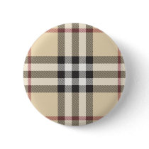 Cool Plaid Button by jeremyblum Cool Plaid Button