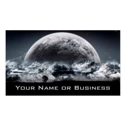 cool planets business card (front side)