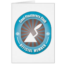 Cool Plasterers Club Greeting Card