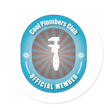 Cool Plumbers Club stickers