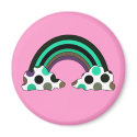 Cool Polka Dot Rainbow Magnet by polkadotpizazz Cool Polka Dot Rainbow Magnet