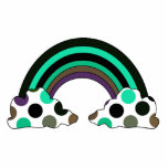 Cool Polka Dot Rainbow Ornament photo sculptures